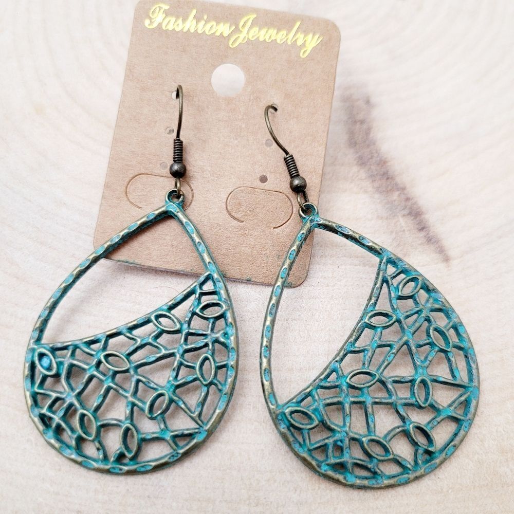 2/$20 Brand New Bohemian Turquoise Blue Fashion Earrings #@